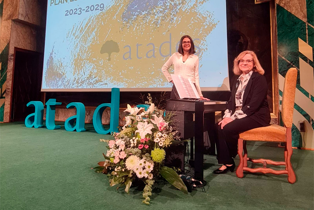 Colaboración de Alas Musicales en la presentación del Plan Estratégico Atades en Caja Rural de Aragón